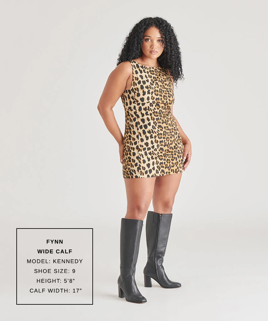 FYNN WIDE CALF BOOTS ONYX LEATHER