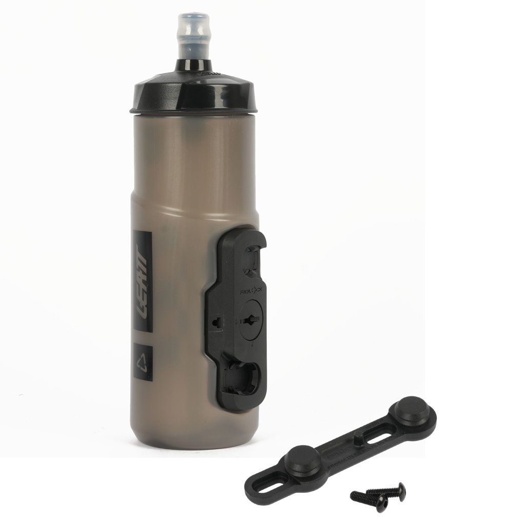 Leatt SteadySip Convertible Fidlock 600ml Bottle with Bike Base - smoke