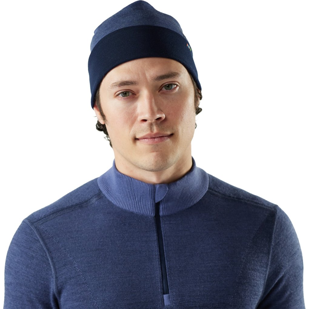 SmartWool Thermal Merino Reversible Cuffed Beanie - P62 nightfall/deep navy