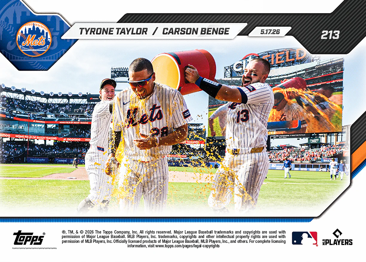 Tyrone Taylor / Carson Benge - 2026 MLB Topps NOW® - Card 213