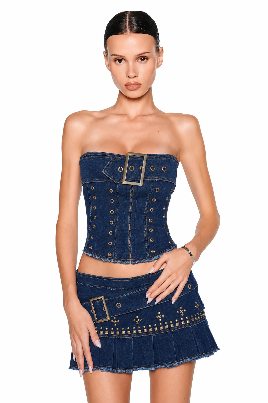Mason Corset - Dark Denim