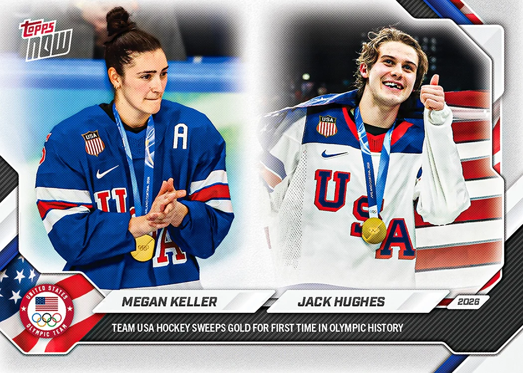 Megan Keller / Jack Hughes - 2026 Olympics Topps NOW® - Card 19 - PR: 36127