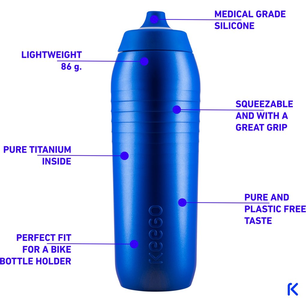 KEEGO Sport Bottle - 750ml - Electric Blue