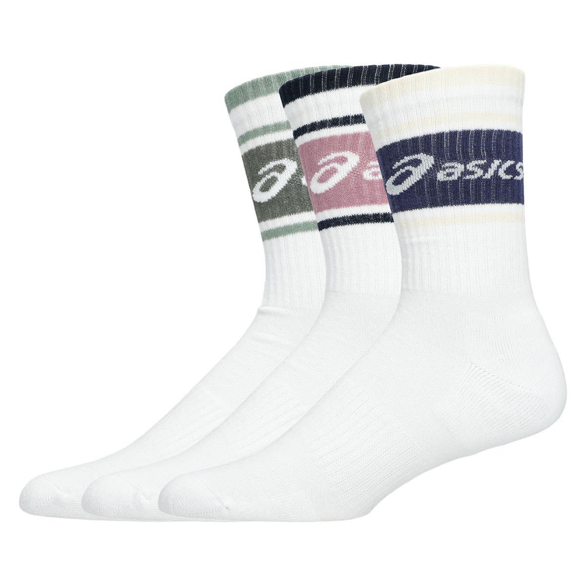 PACK 3 SOCKS ASICS LOGO CREW SOCK WHITE