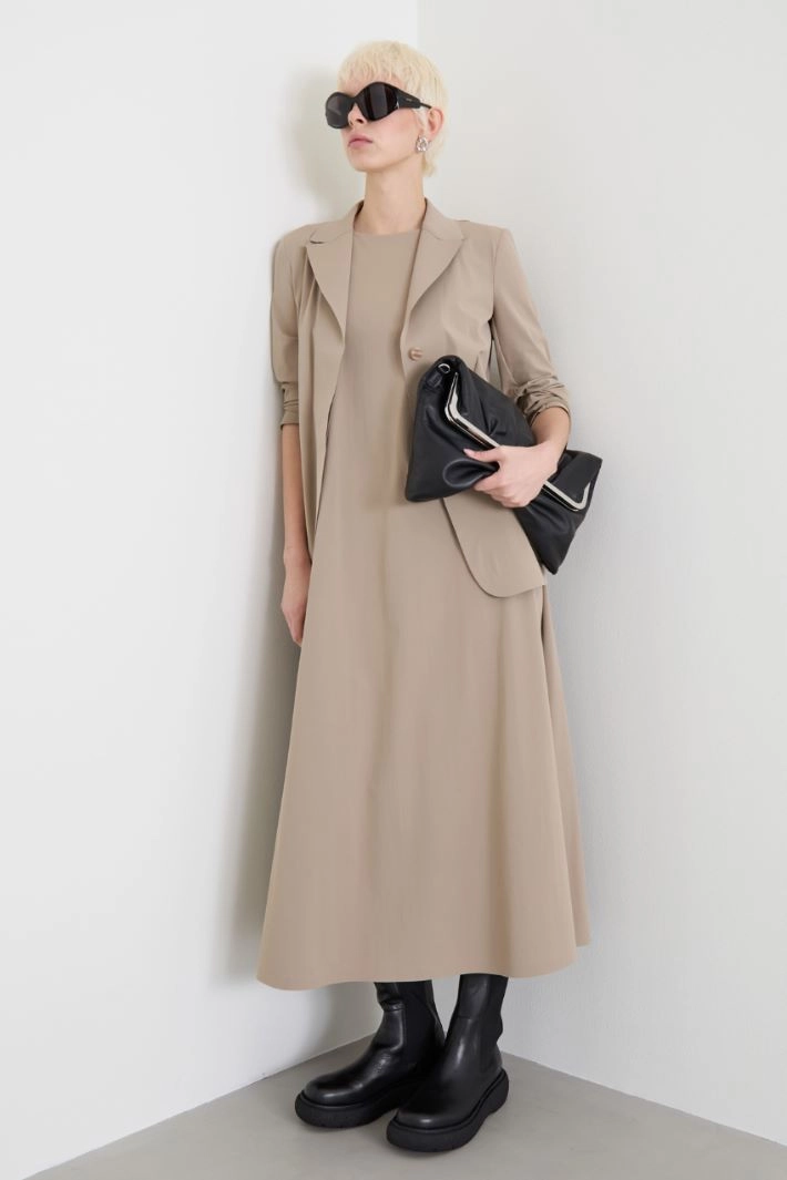 Technical jersey blazer - DOVE GREY