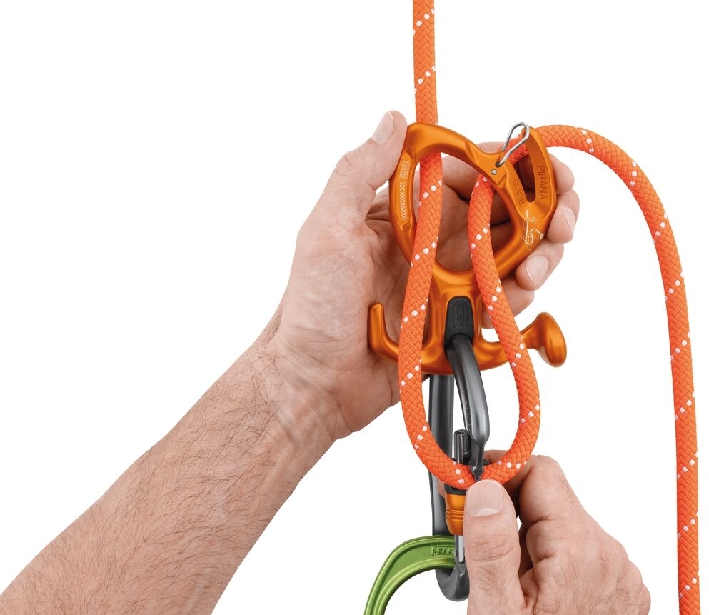 Petzl Pirana Guide Descender - orange