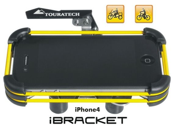 Touratech iBracket Smartphone Holder for iPhone 4 and 4s UniversalRef: Trt01567A / 01-065-0435-0