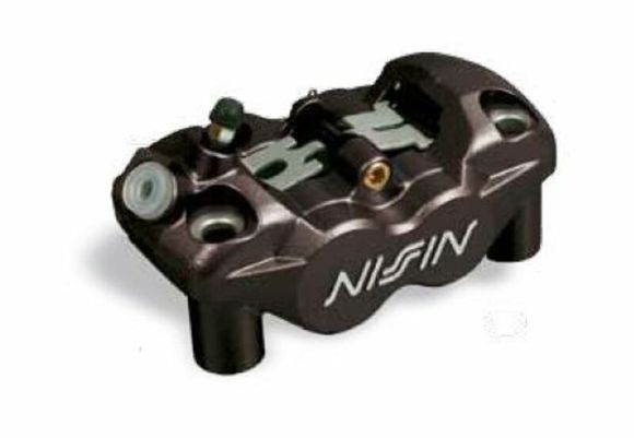 Nissin 4-piston radial front right brake caliper Black UniversalRef: NI00313A / 1036778