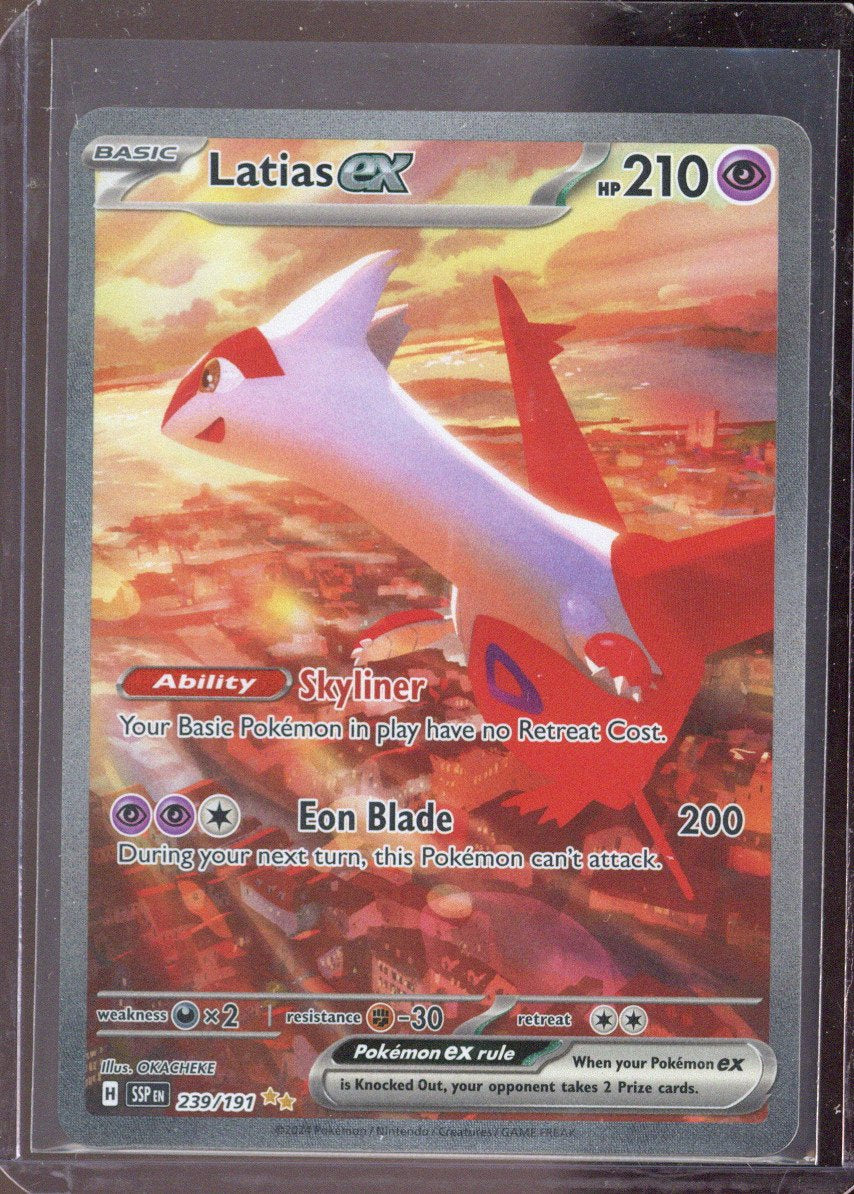 Pokemon SV08: Surging Sparks 239/191 Latias ex Near Mint