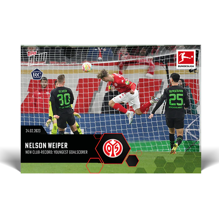 Topps UK - New Club-Record: Youngest Goalscorer - Bundesliga TOPPS NOW® Card #142
