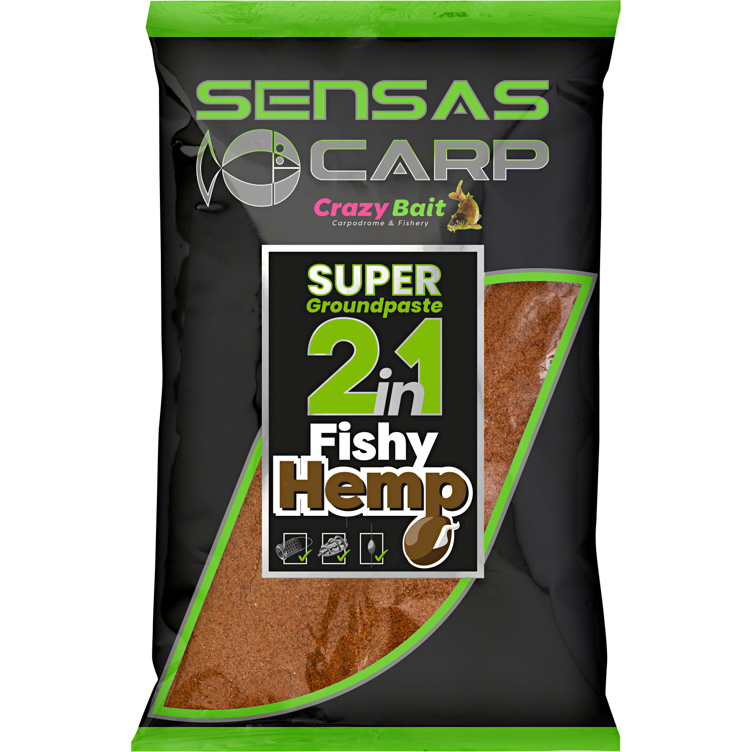 Sensas Super Bait Paste 2 in 1 (Fishy Hemp)