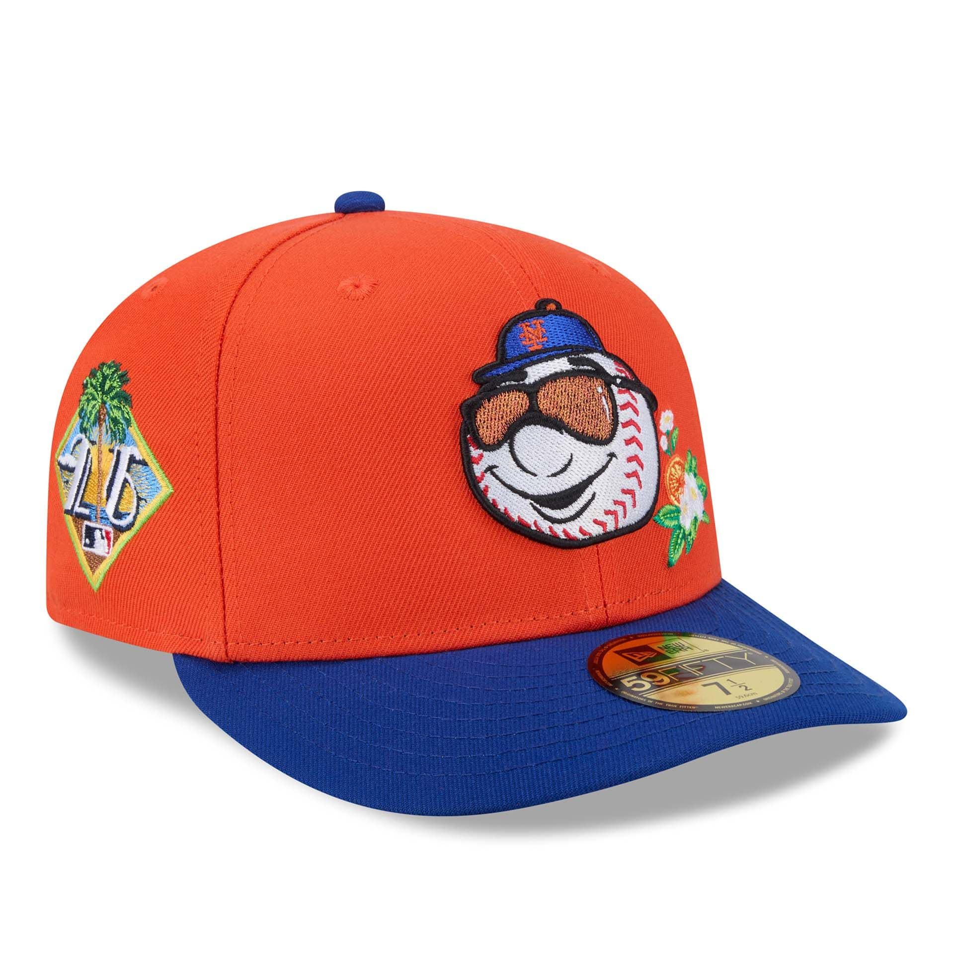 New York Mets 2026 MLB Authentic Spring Training 59FIFTY Pre-Curved Cap Orange