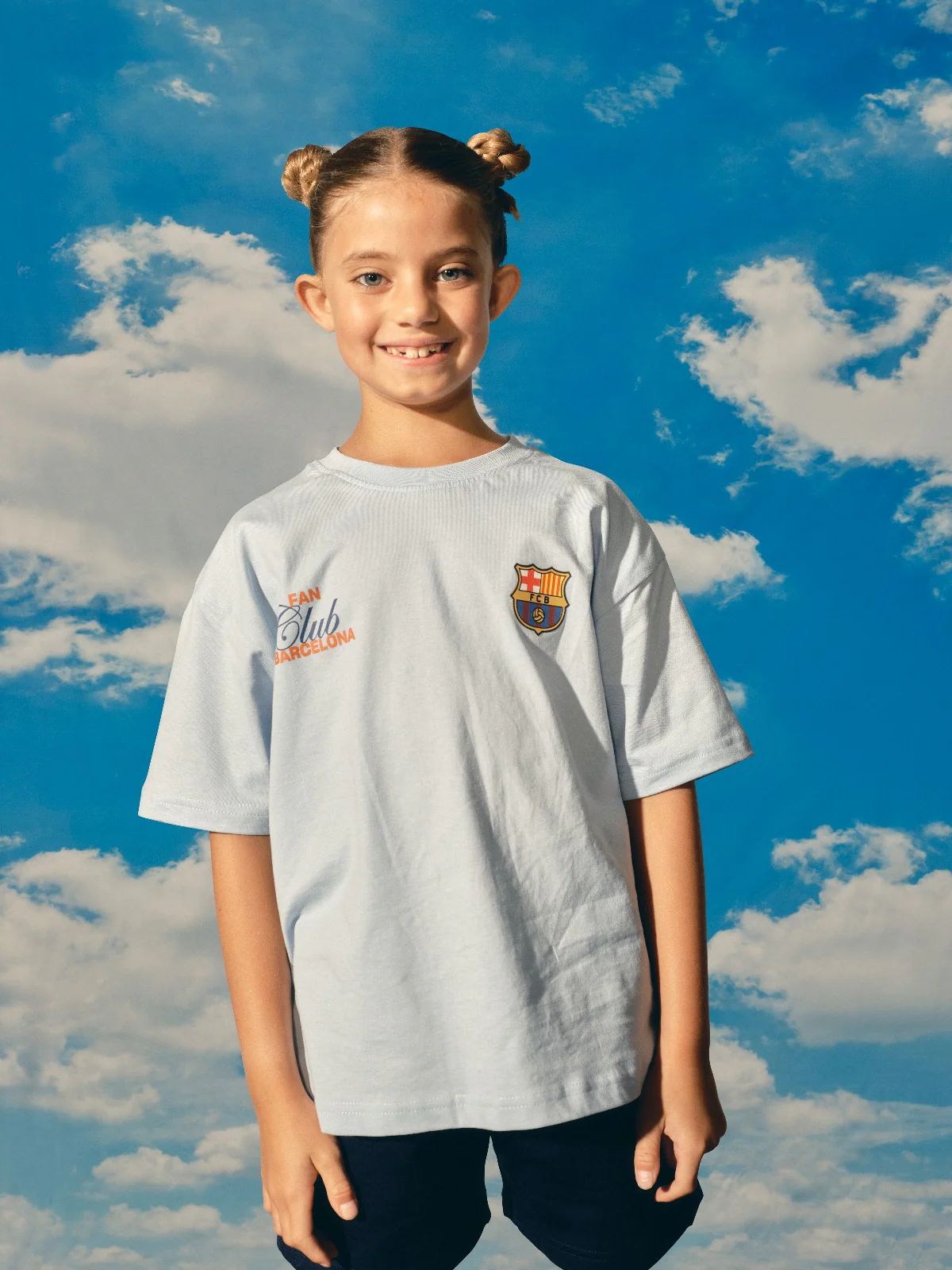 T-shirt Light Blue Fan Club Barça - Junior