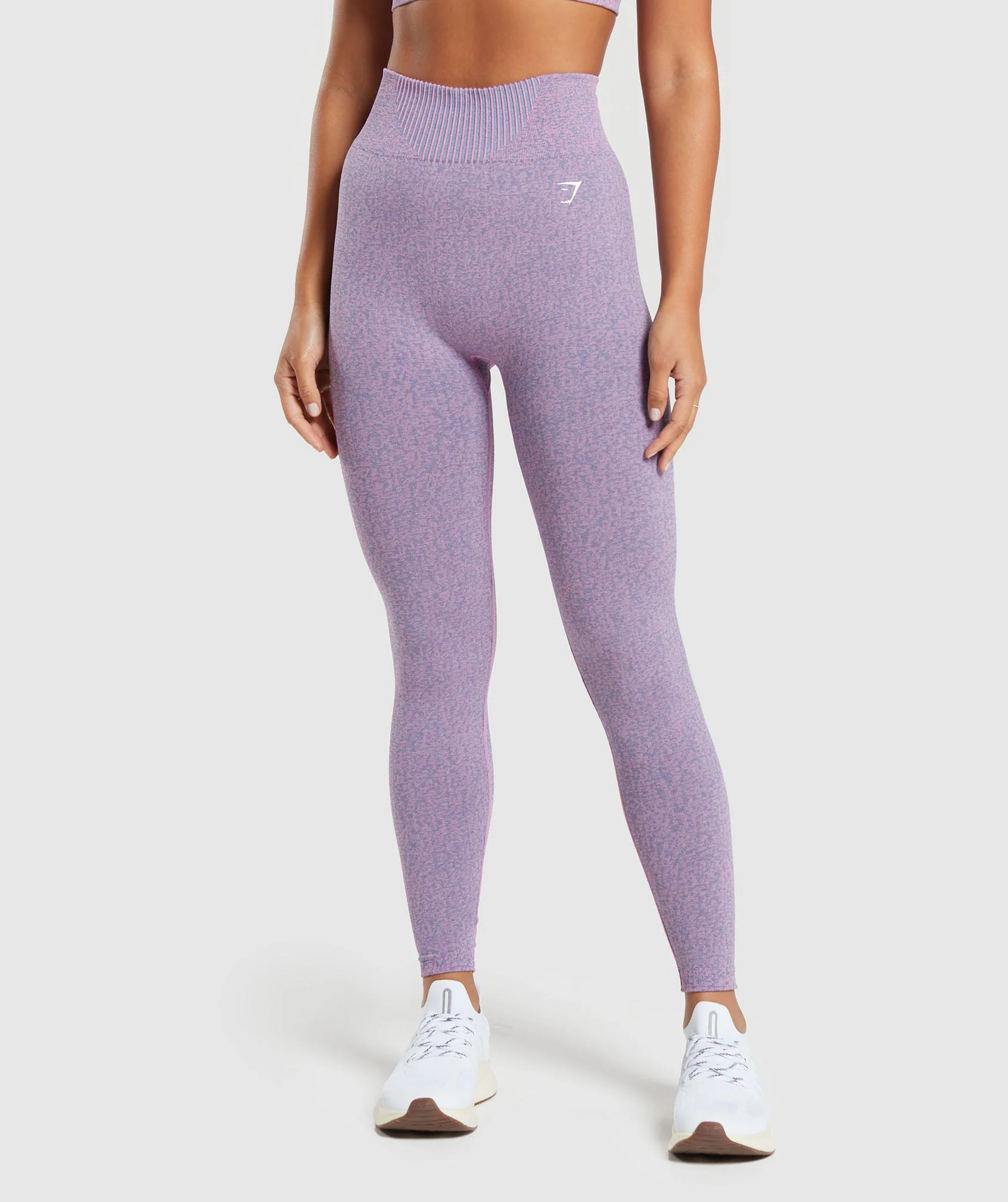 Marl Seamless Leggings Light Pink/Light Blue Marl/Sherbet Pink