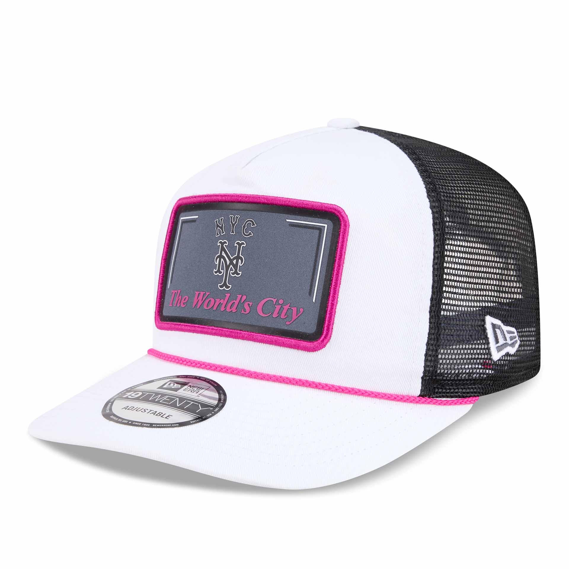 New York Mets 2026 MLB City Connect 19TWENTY Fan Pack Adjustable Trucker Cap White