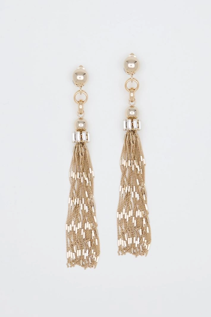 Long earrings with tassels - GOLD