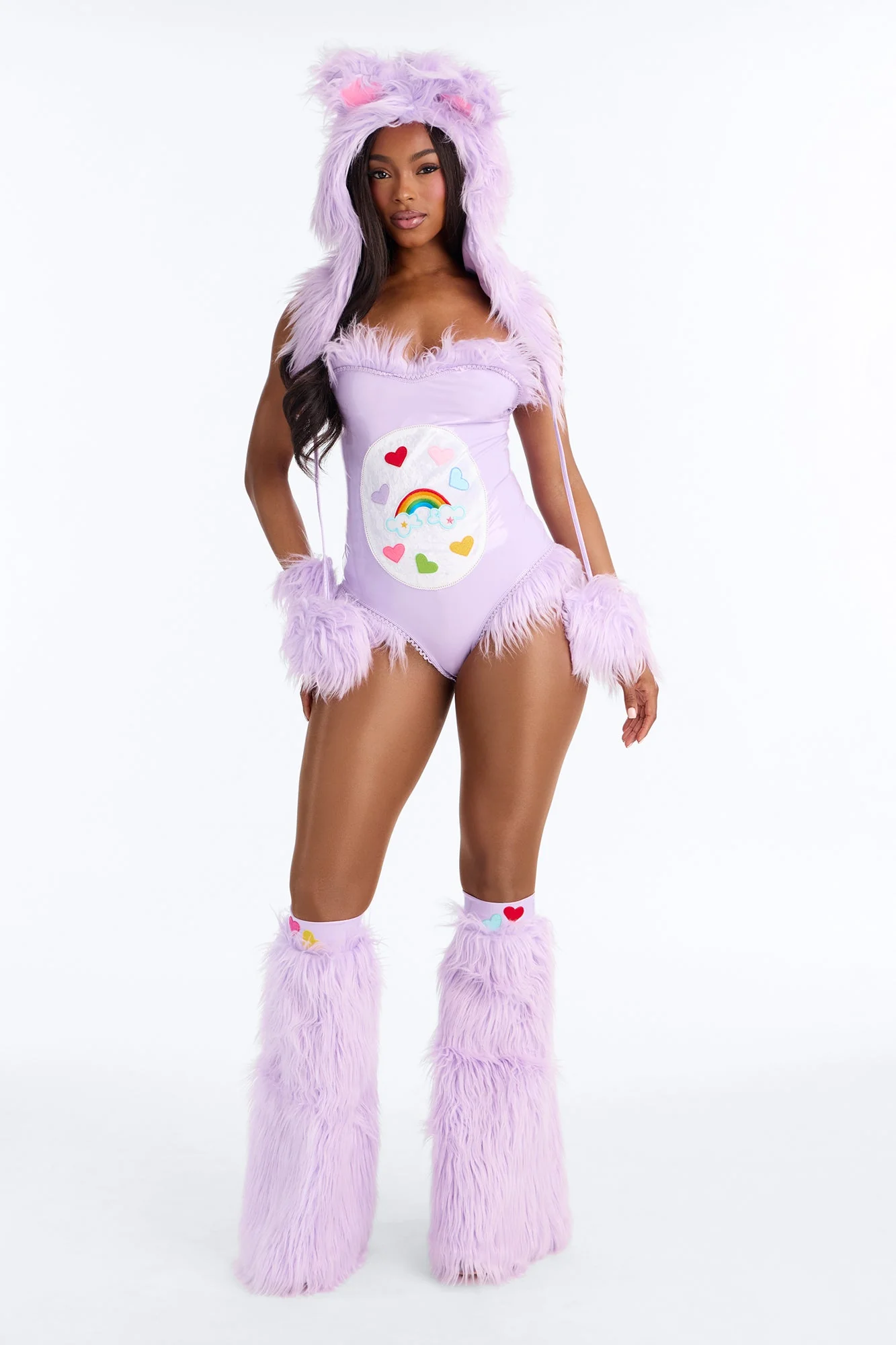 You're My Bestie Care Creature 4 Piece Costume Set - Purple