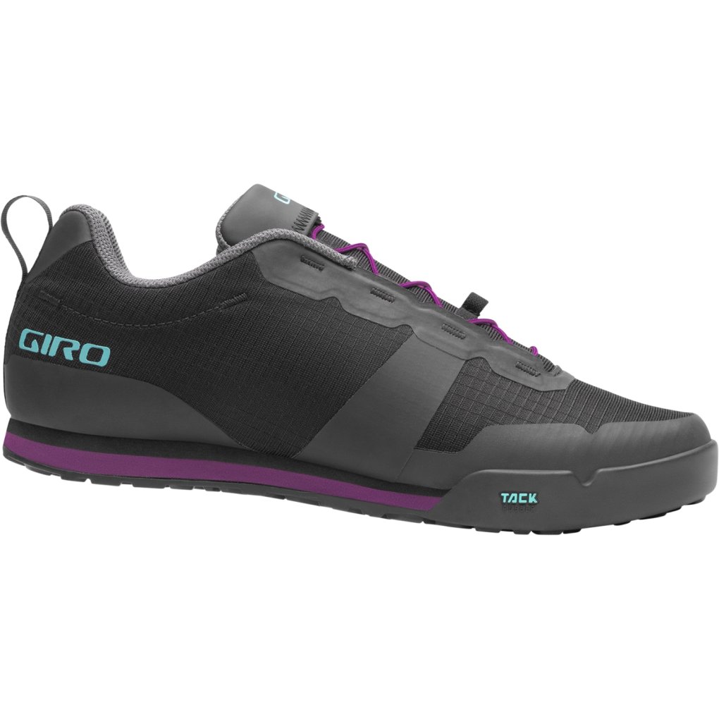 Giro Tracker Fastlace Flatpedal Shoes Women - black/throwback purple