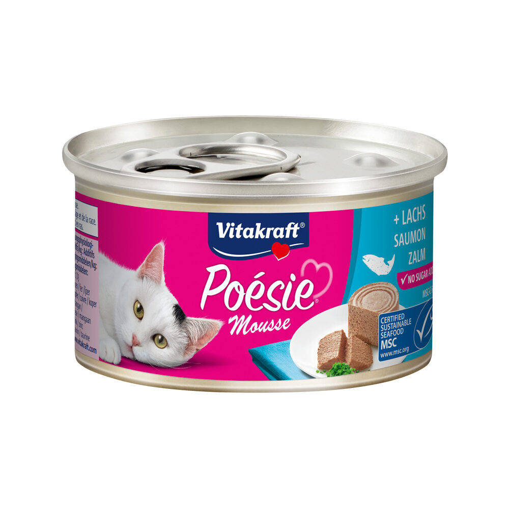 Vitakraft Poésie Mousse Salmon - 12 x 85 g