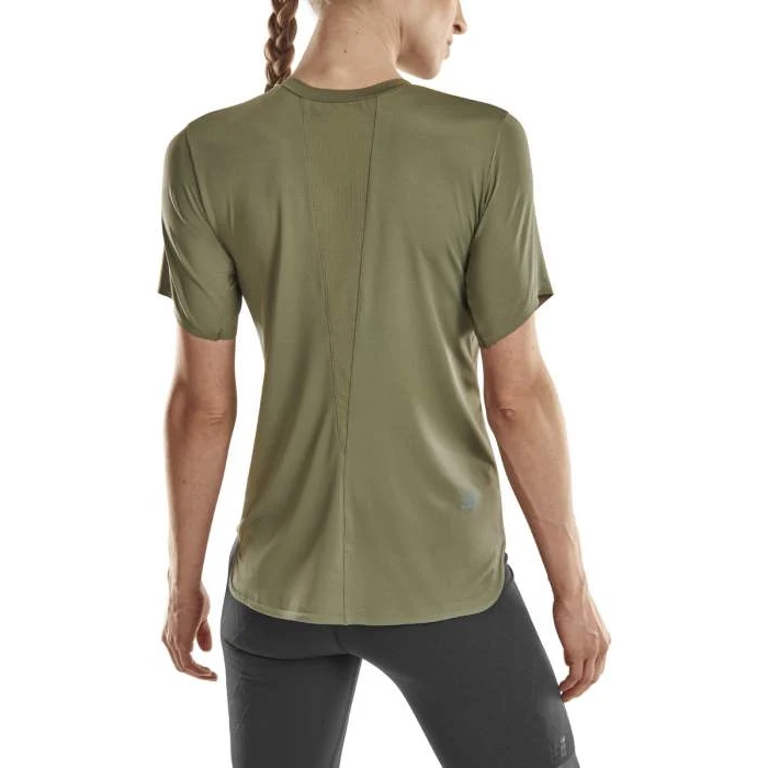 CEP The Run Round Neck T-Shirt V4 Women - S - olive