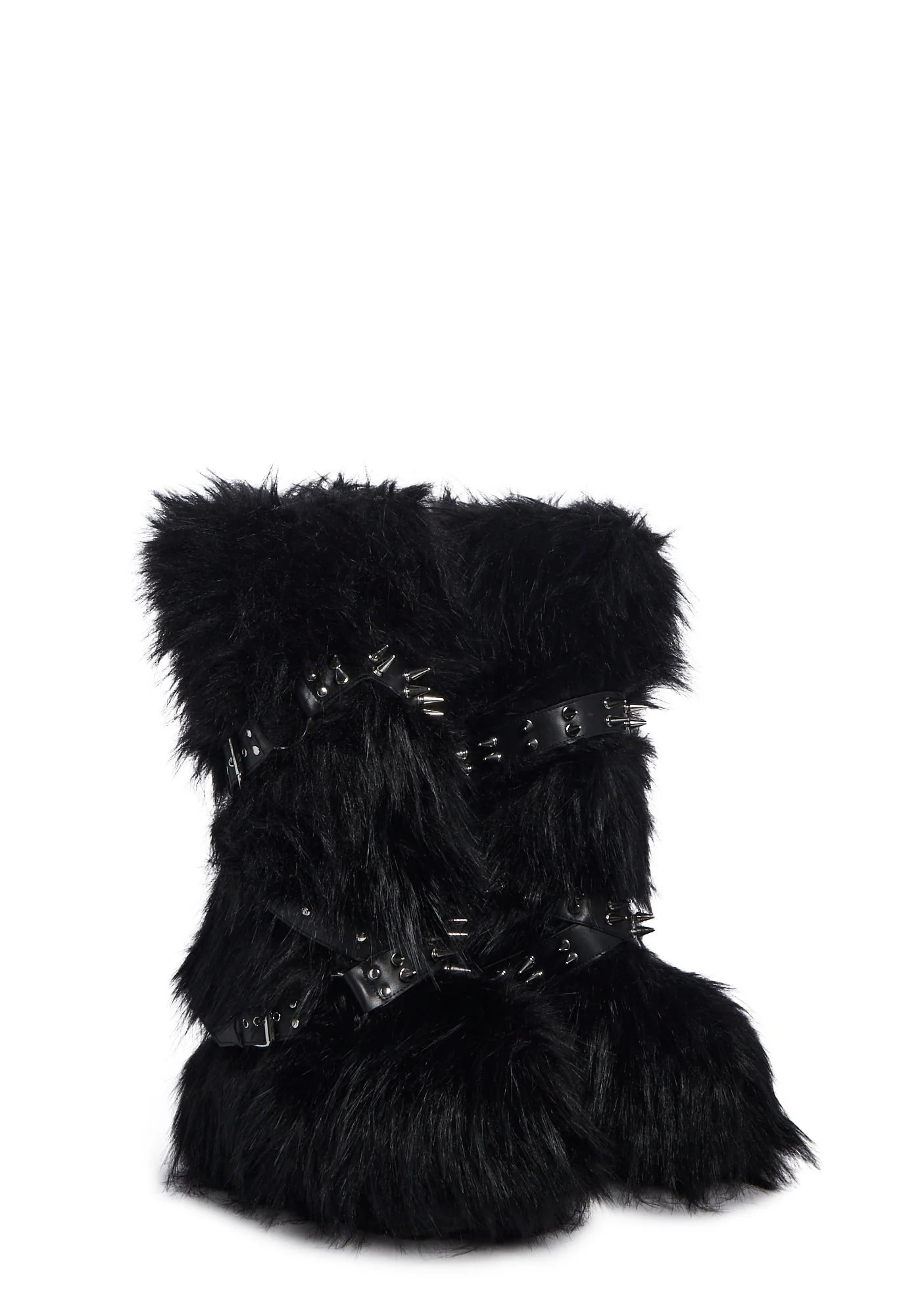 Wild Instincts Faux Fur Boots - Black