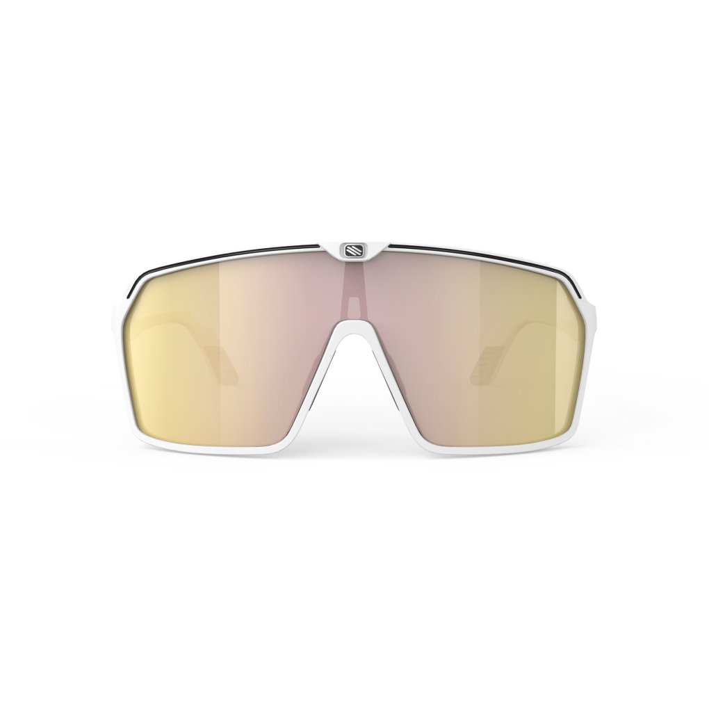 Rudy Project Spinshield Glasses - White Matte/Multilaser Gold
