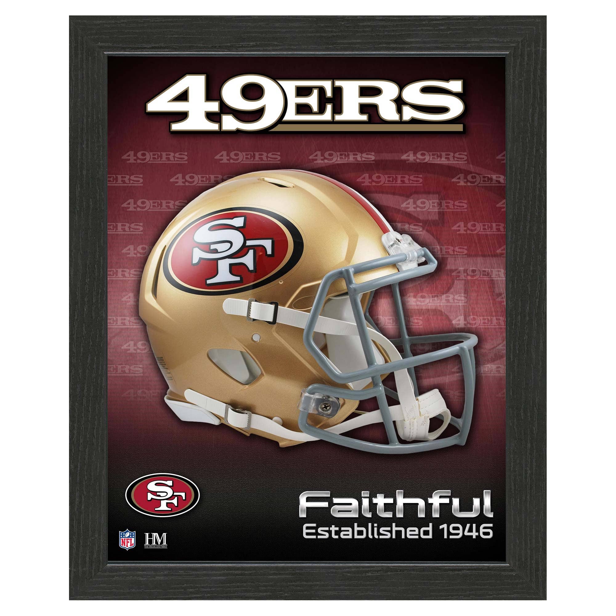 San Francisco 49ers NFL Team Helmet Framed Photo