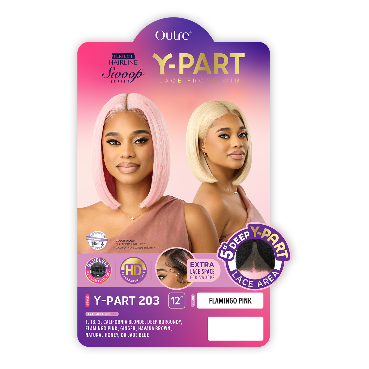 Outre HD Lace Frontal Wig Perfect Hairline Glueless Y-Part Swoop Series Y-Part 203