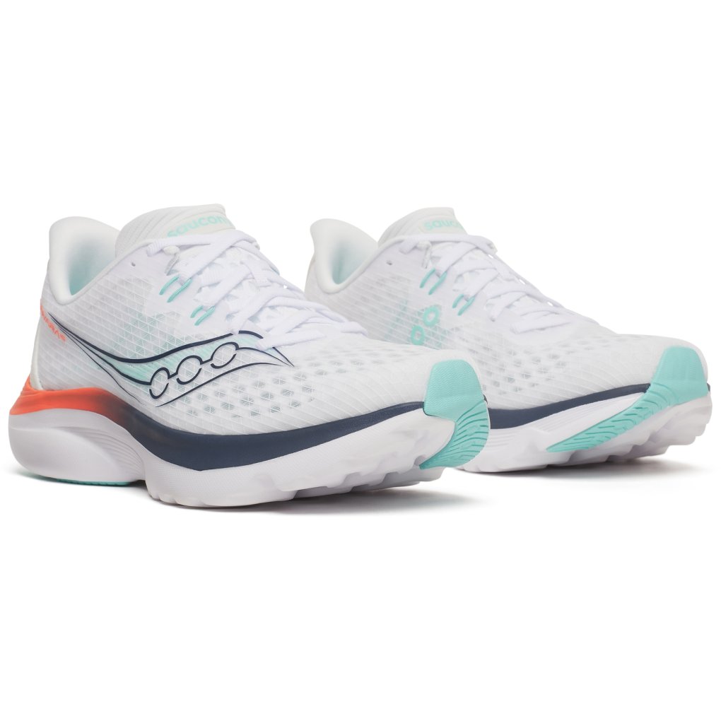 Saucony Kinvara 16 Running Shoes Women - white/navy