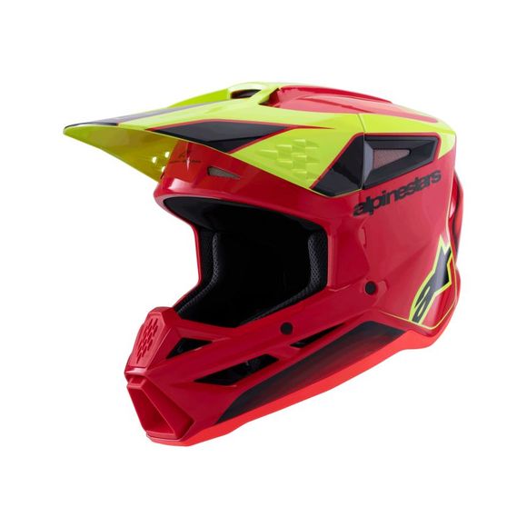 Casque cross Alpinestars S-M3 FRAY 2025 - Noir / JauneRef : AP3960