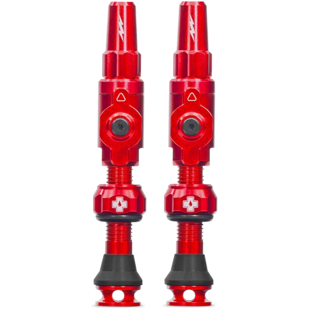 Muc-Off Big Bore Lite Tubeless Valves Set (Pair) - red