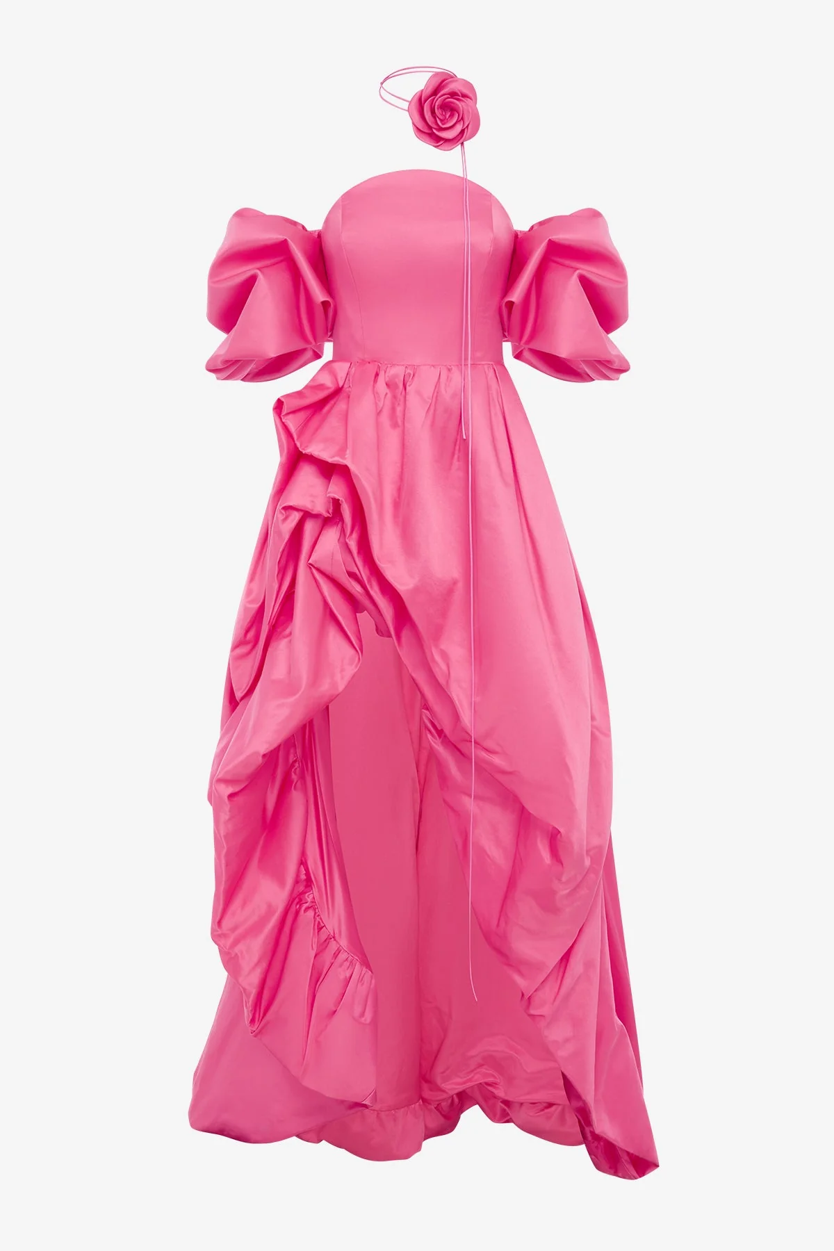 Myriam Voluminous Gown - Fuchsia
