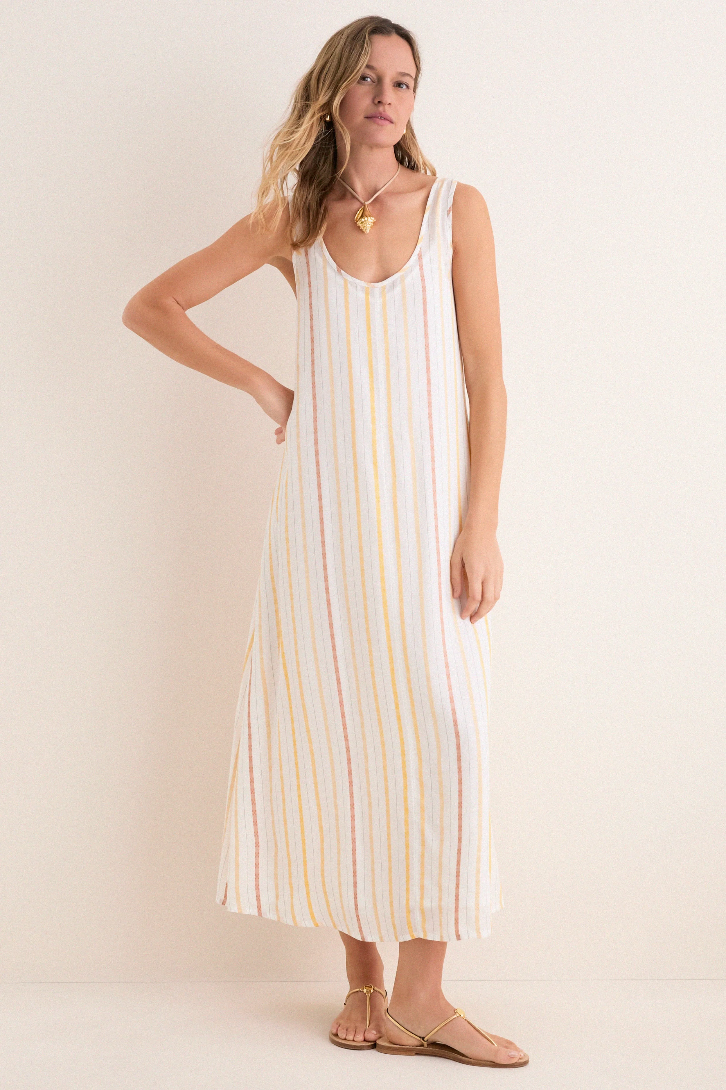 Sunset Stripe Hawes Dress