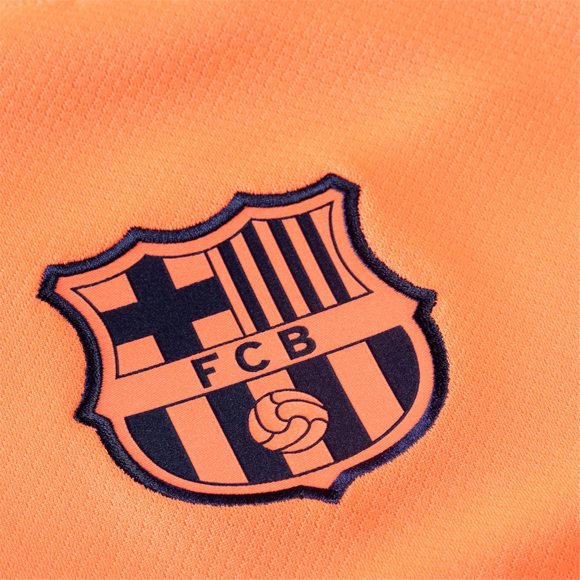 Frenkie De Jong Men's FC Barcelona T90 Third Jersey 25/26 w/ Champions League Patches (Mango/Navy)