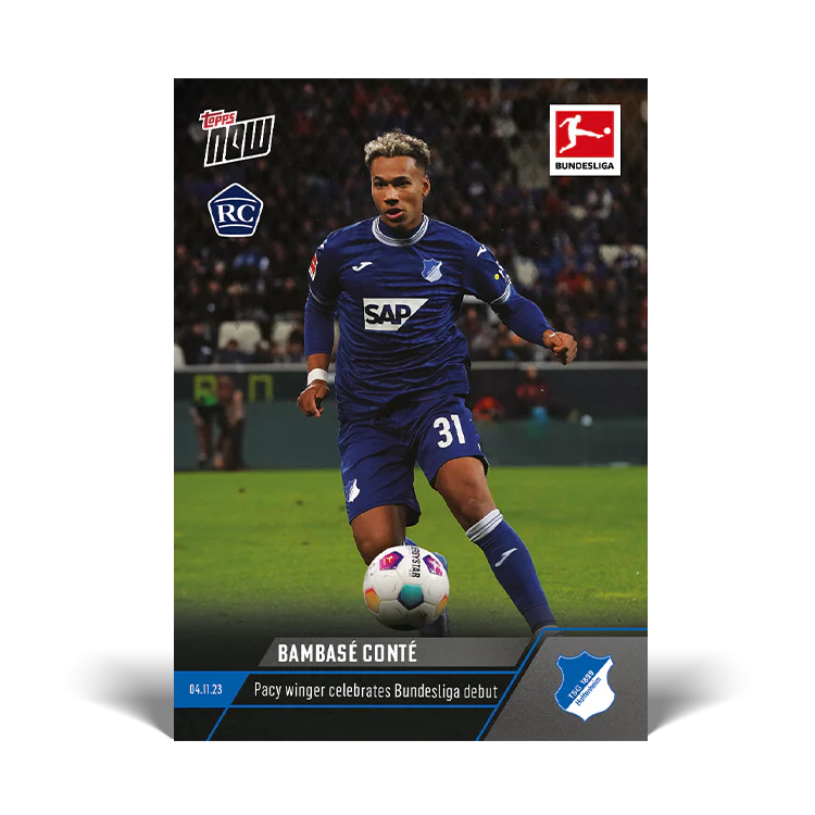 Topps UK - Bambasé Conté - Pacy winger celebrates Bundesliga debut - Bundesliga TOPPS NOW® Card #62