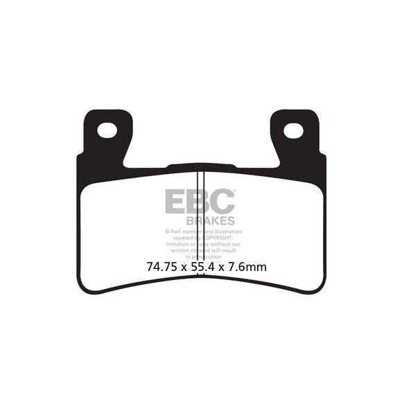 EBC Sinter Sintered Metal front brake padsRef: FA296HH