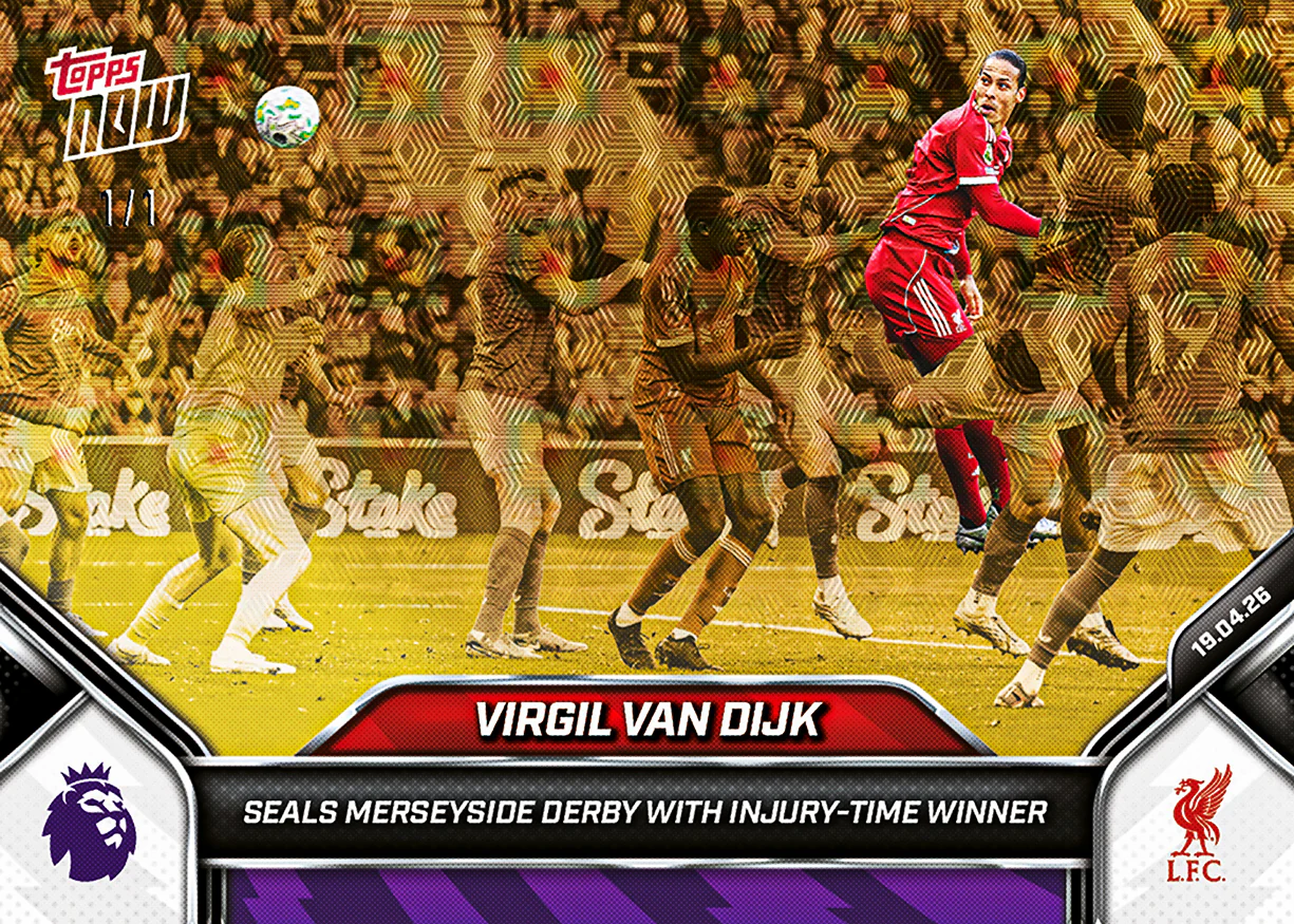 Virgil van Dijk - 2025-26 Premier League Topps NOW® - Card 178 - PR: 578