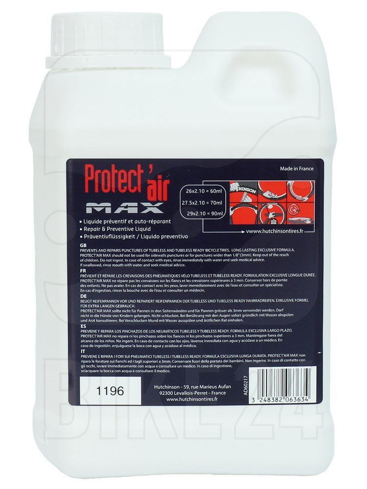 Hutchinson Protect'Air MAX Tubeless Sealant - 1000ml
