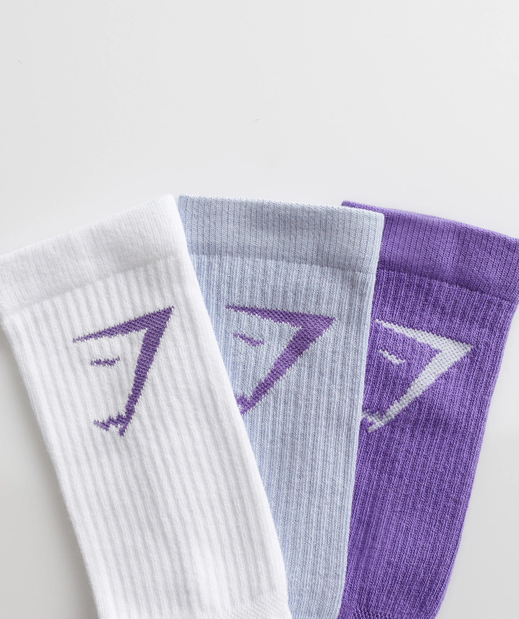 Crew Socks 3pk Stellar Purple/Silver Lilac/White