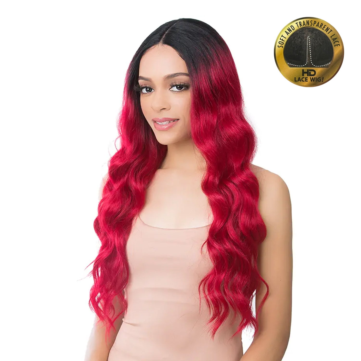 It's A Wig Human Hair Blend 5G True HD Lace Front Wig HH HD Lace Romance Curl 26