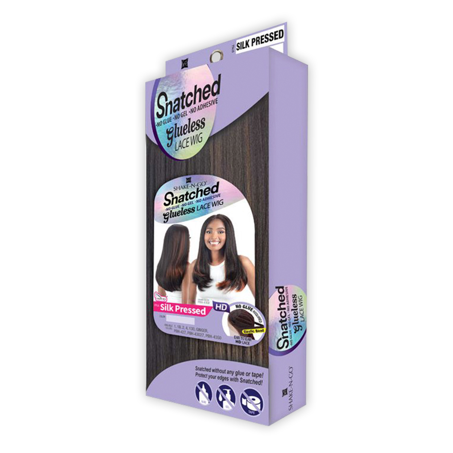 Shake-N-Go HD Lace Front Wig Glueless Snatched Silk Pressed