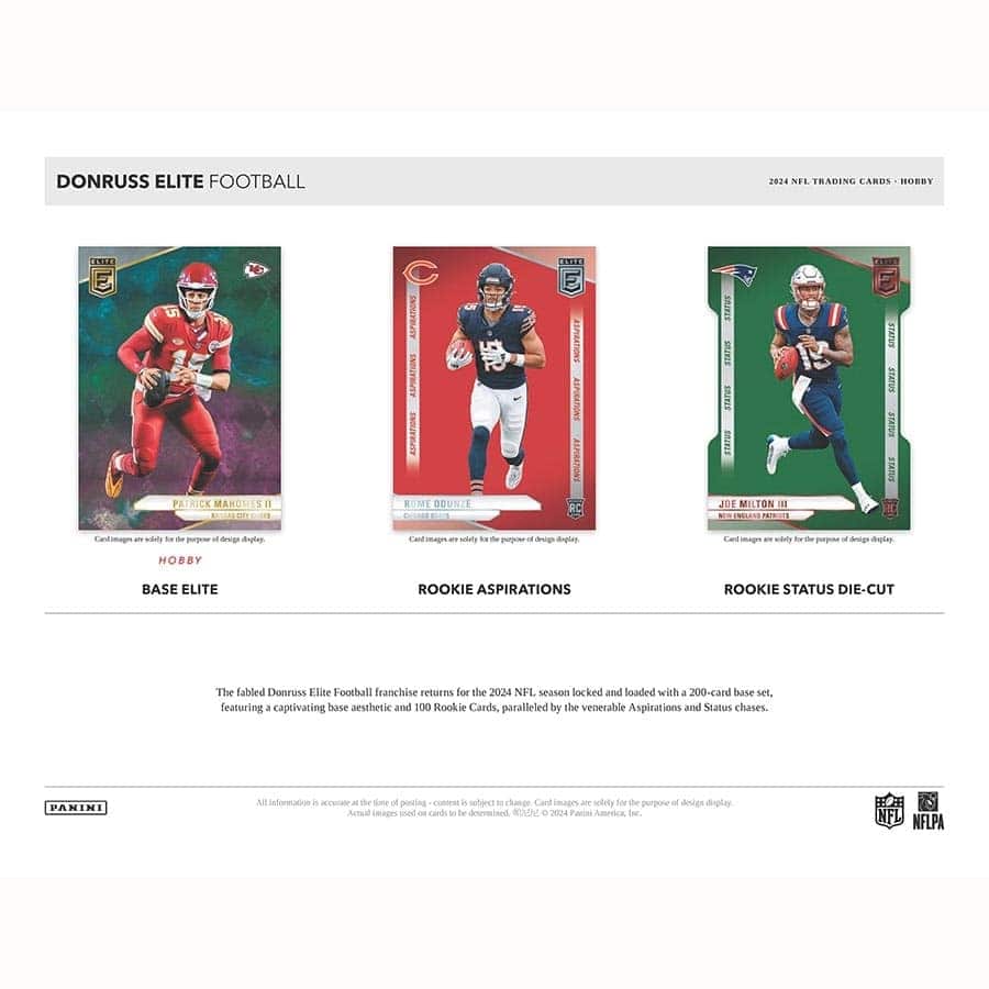 2024 Panini Donruss Elite Football NFL Hobby Box