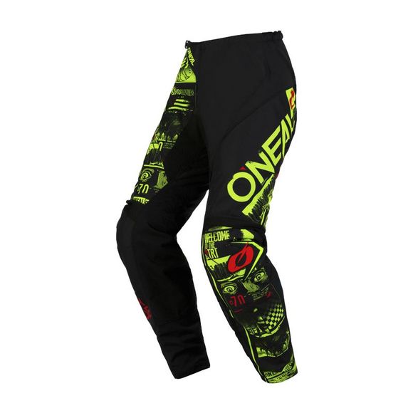 Pantalon cross O'Neal ELEMENT - ATTACK V23 2023 - Noir / JauneRef : OL1910