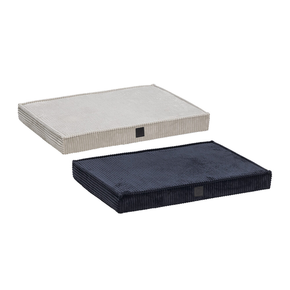 DBL Orthopaedic Bench Cushion Ribbed - Light Grey - 76 x 53 cm