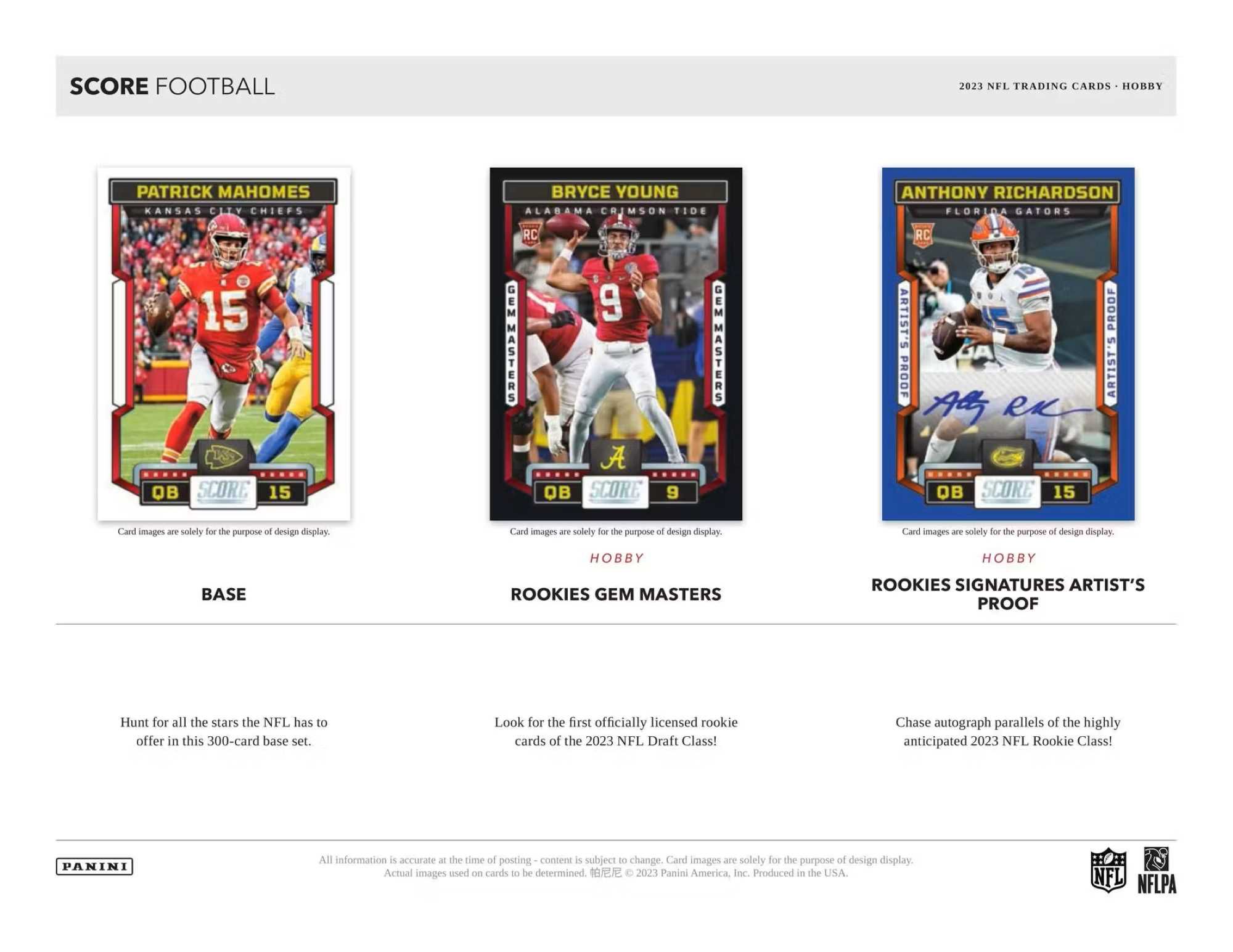 2023 Panini Score NFL Football Hobby Box