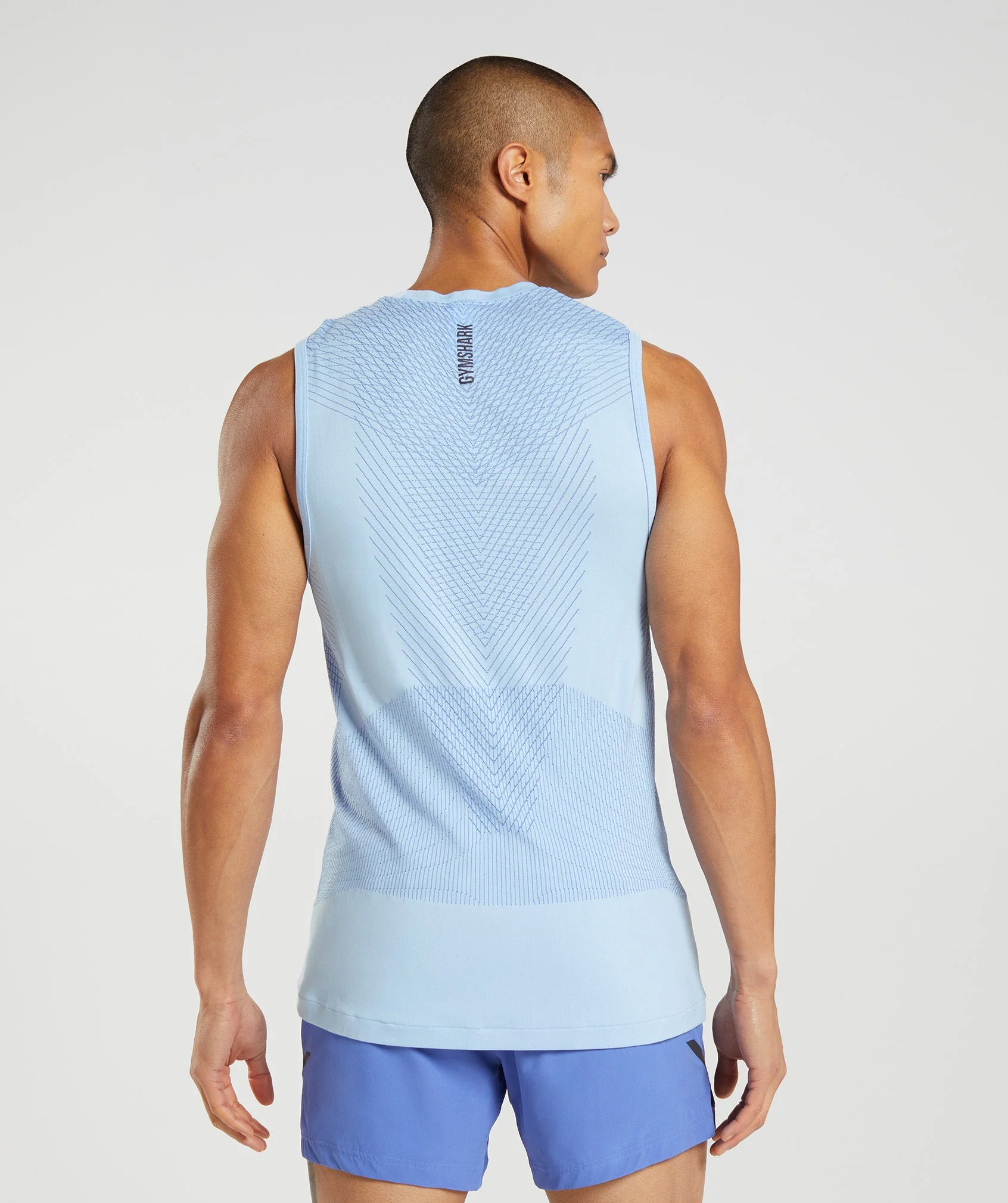 Apex Seamless Tank Linen Blue/Court Blue