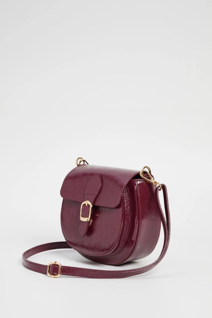 Patent leather bag - MAUVE