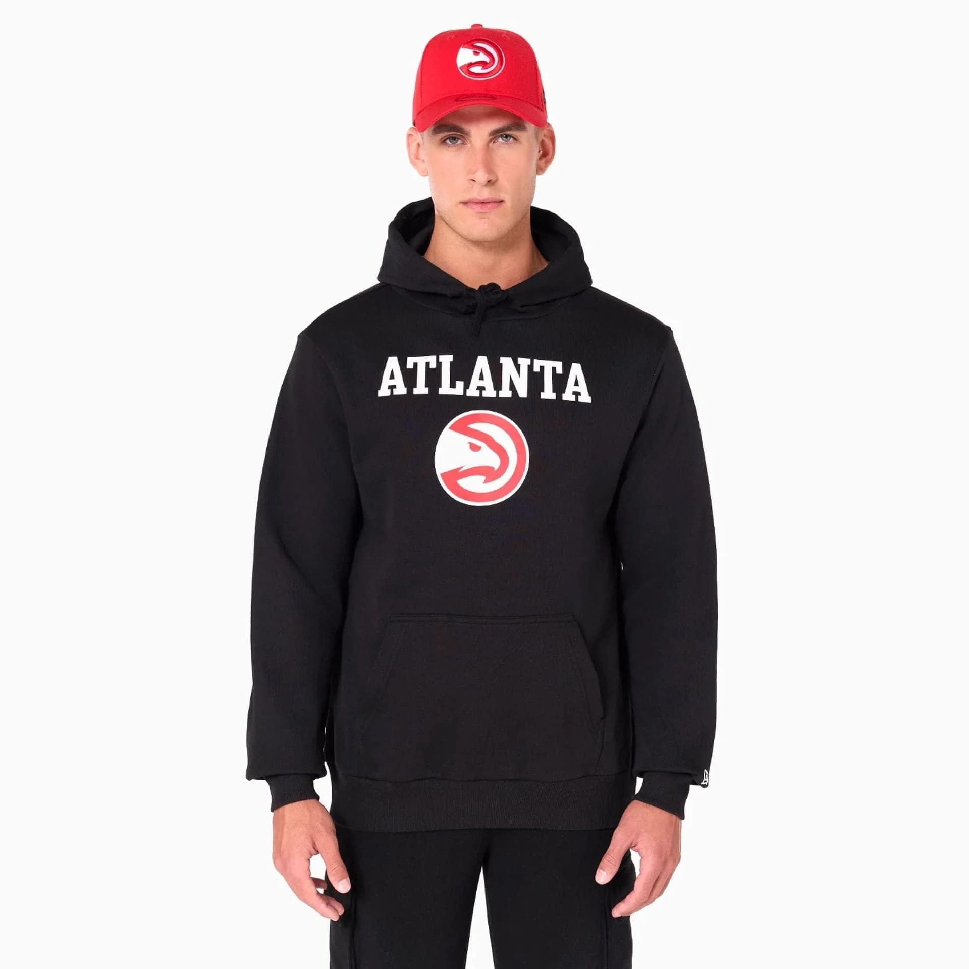 Atlanta Hawks Team Logo Hoodie NBA Sweatshirt Black