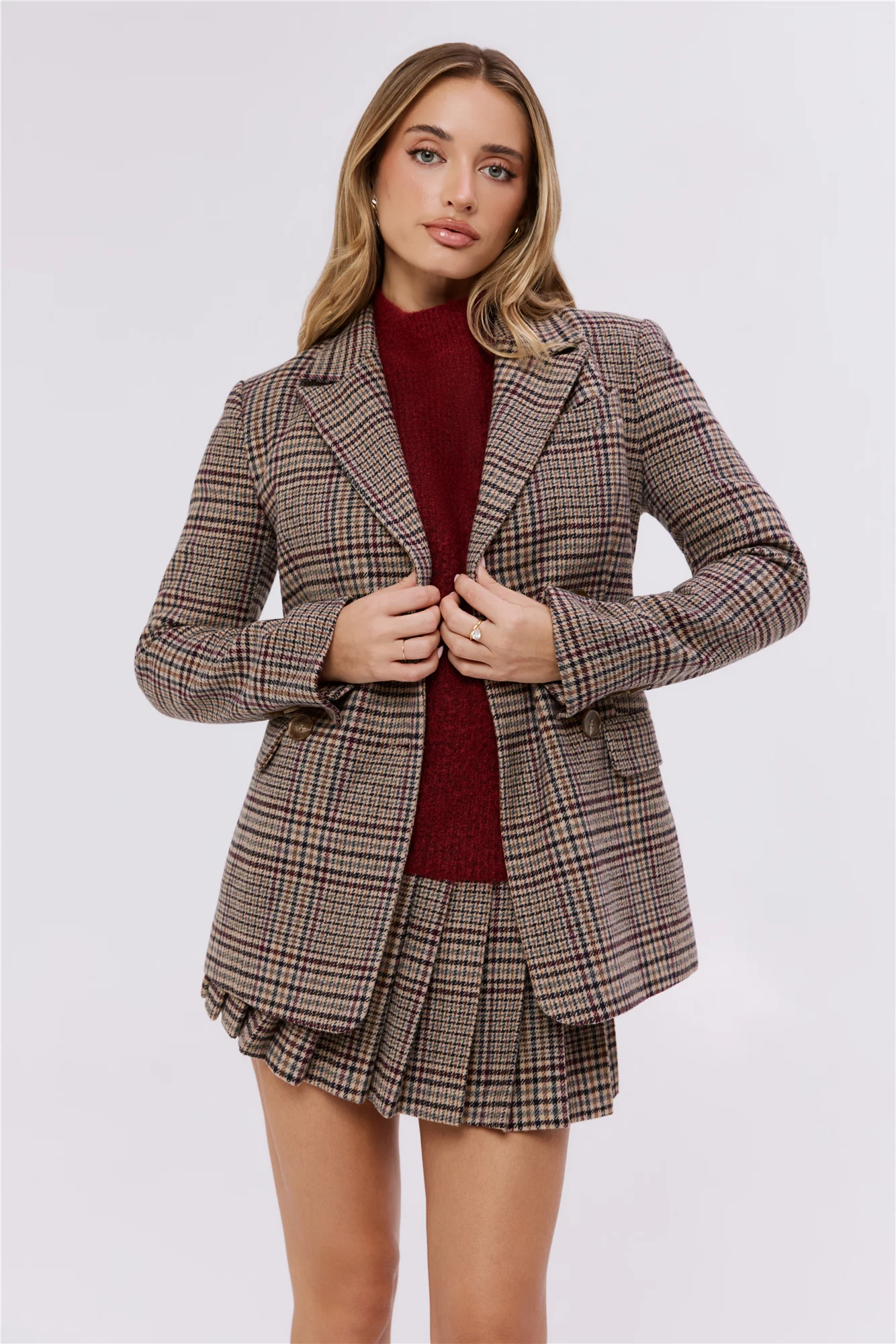 Upper East Side Blazer Brown