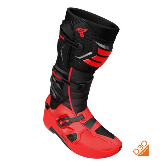 Shot RACE 8 2024 cross Boots - Black / RedRef: so2445-c145
